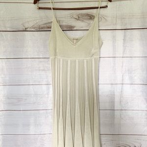Free People Pleated Silk Mesh Dress Medium